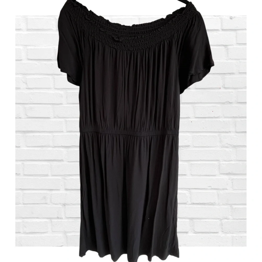 Old Navy | Dresses | Old Navy Off The Shoulder Black | Poshmark